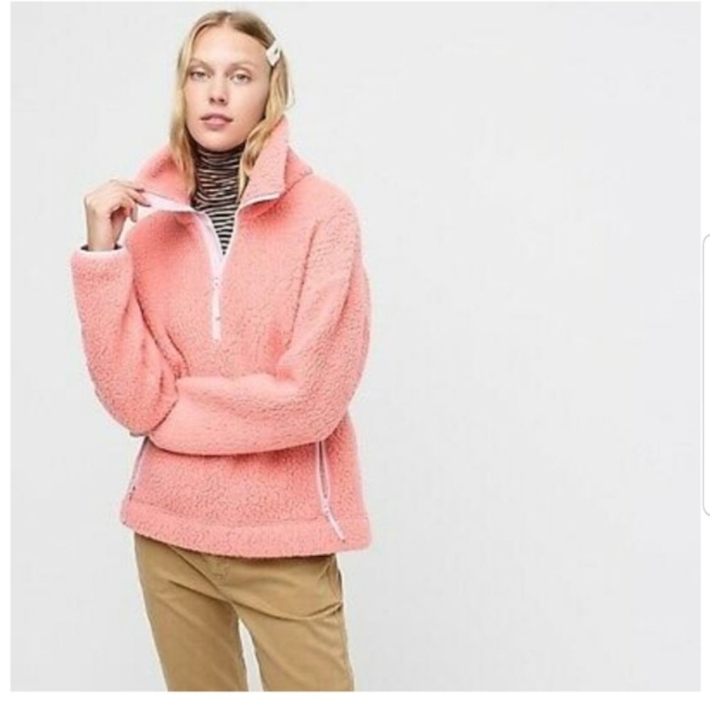 J. CREW Vintage Polartec Sherpa Fleece Sweater XS
